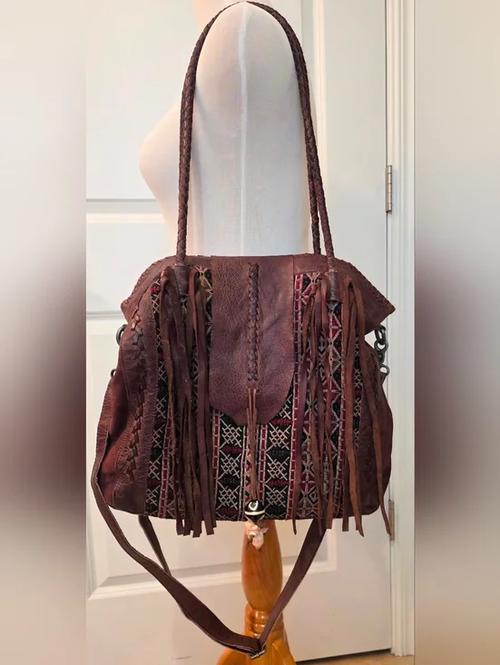 Free People Genuine Leather boho tote - Picture 5 of 5